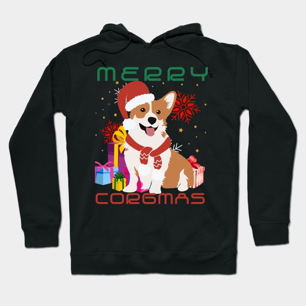 Merry Corgmas Hoodie by GP SHOP